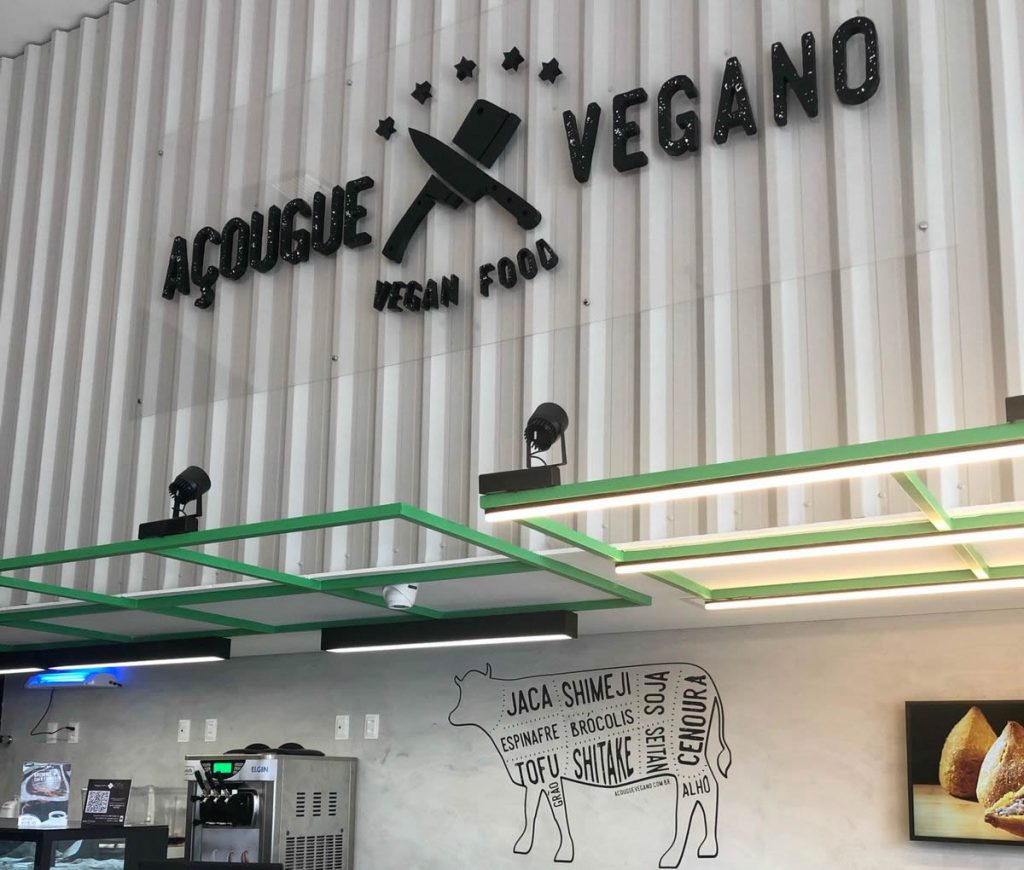 Fachada do Açougue Vegano