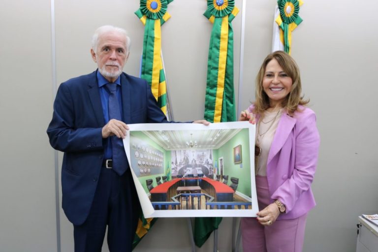 Josetito Lindoso e a presidente do TCE-PI Lilian Martins