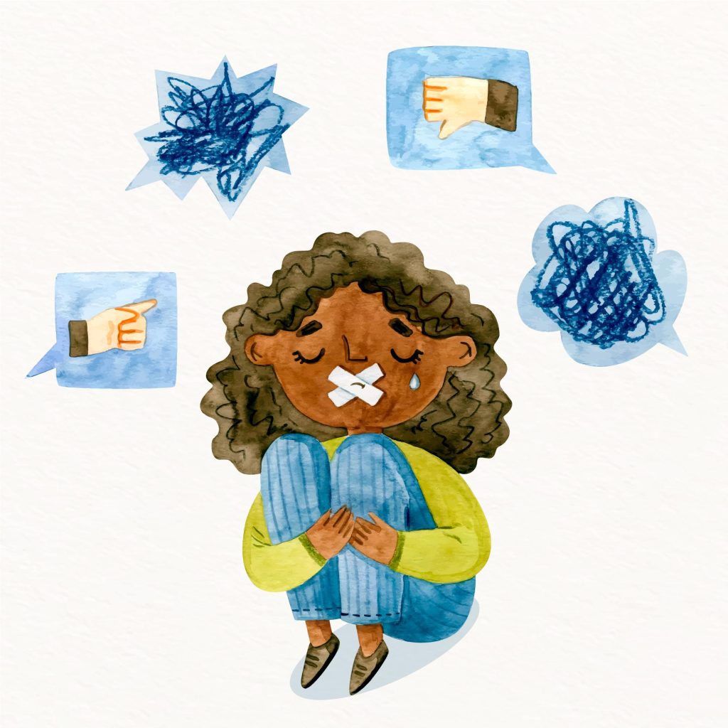 Criança com gagueira