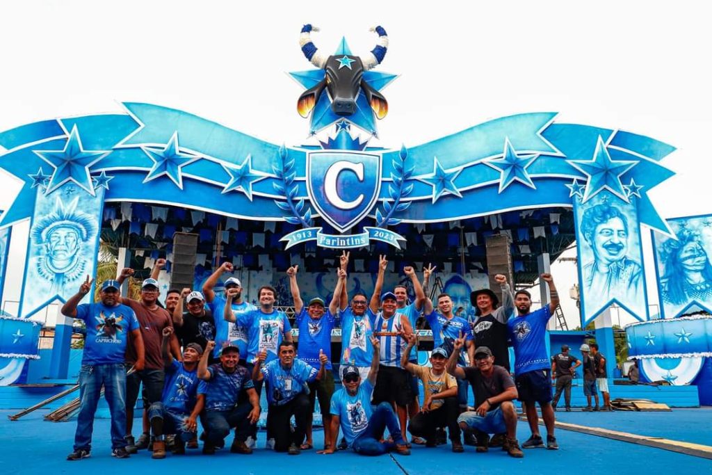 Cenografia do curral do Boi Caprichoso é concluída para eventos oficiais 2023