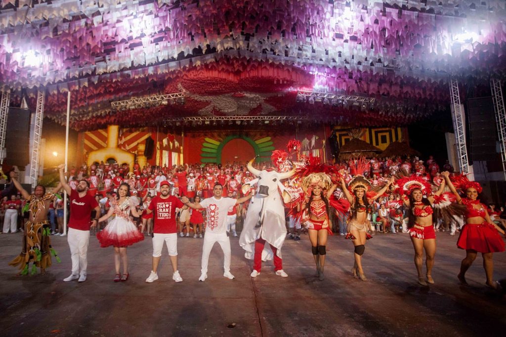 Garantido apresenta espetáculo de exaltação humana no segundo ensaio técnico de arena no curral Lindolfo Monteverde