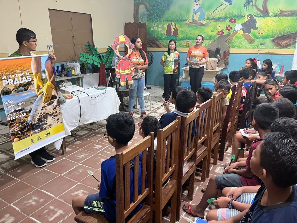 Semana de Proteção das Praias encerra com palestra no Centro Educativo Nossa Senhora das Graças