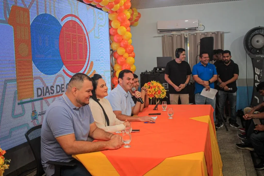 Parintins celebra 100 dias de governo com avanços e novos investimentos 1 Anuncios de obras inauguracoes e avancos na saude educacao e infraestrutura marcam os 100 dias da gestao Mateus e Vanessa 2