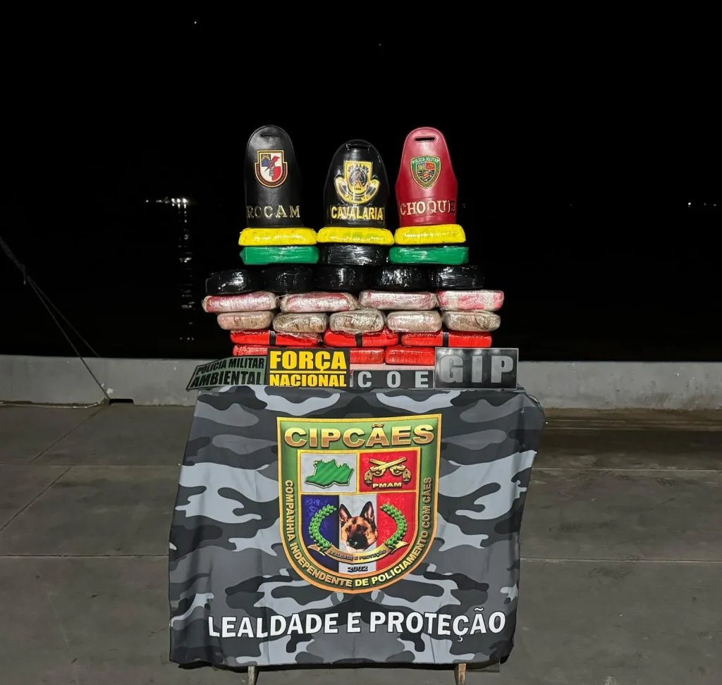 Base Arpão 3: PMAM prende homem com mais de R$ 1,8 milhão em drogas
