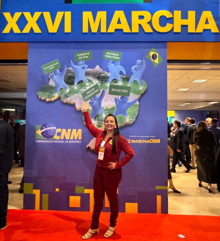 Vice-prefeita Vanessa Gonçalves representa Parintins na Marcha dos Prefeitos em Brasília