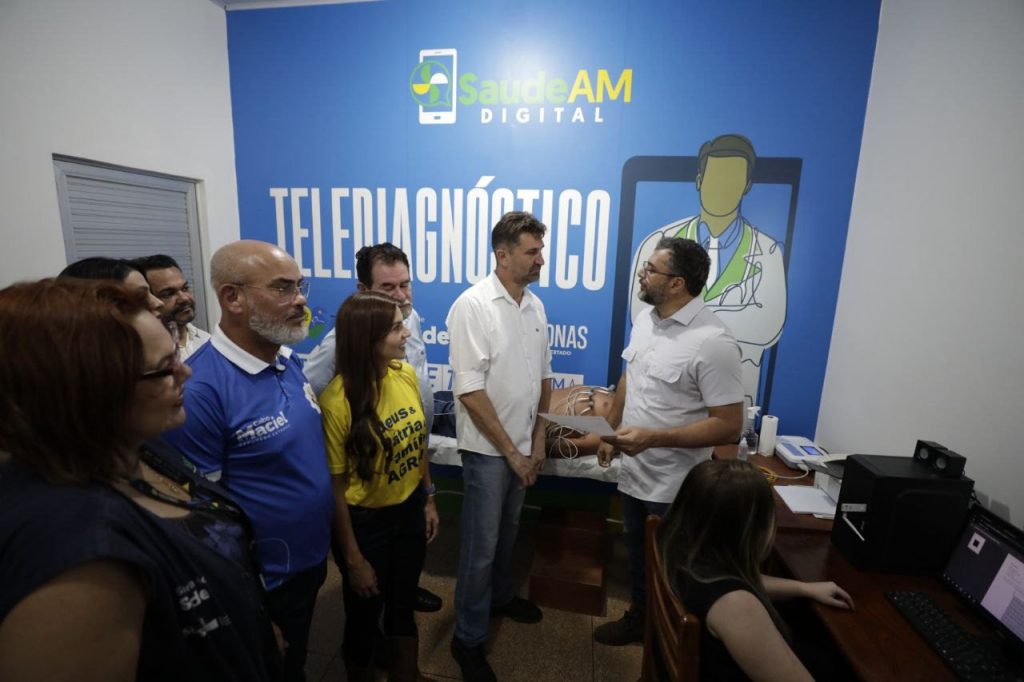 Governador Wilson Lima inaugura salas do Telessaúde em Apuí e amplia acesso a serviços especializados no interior