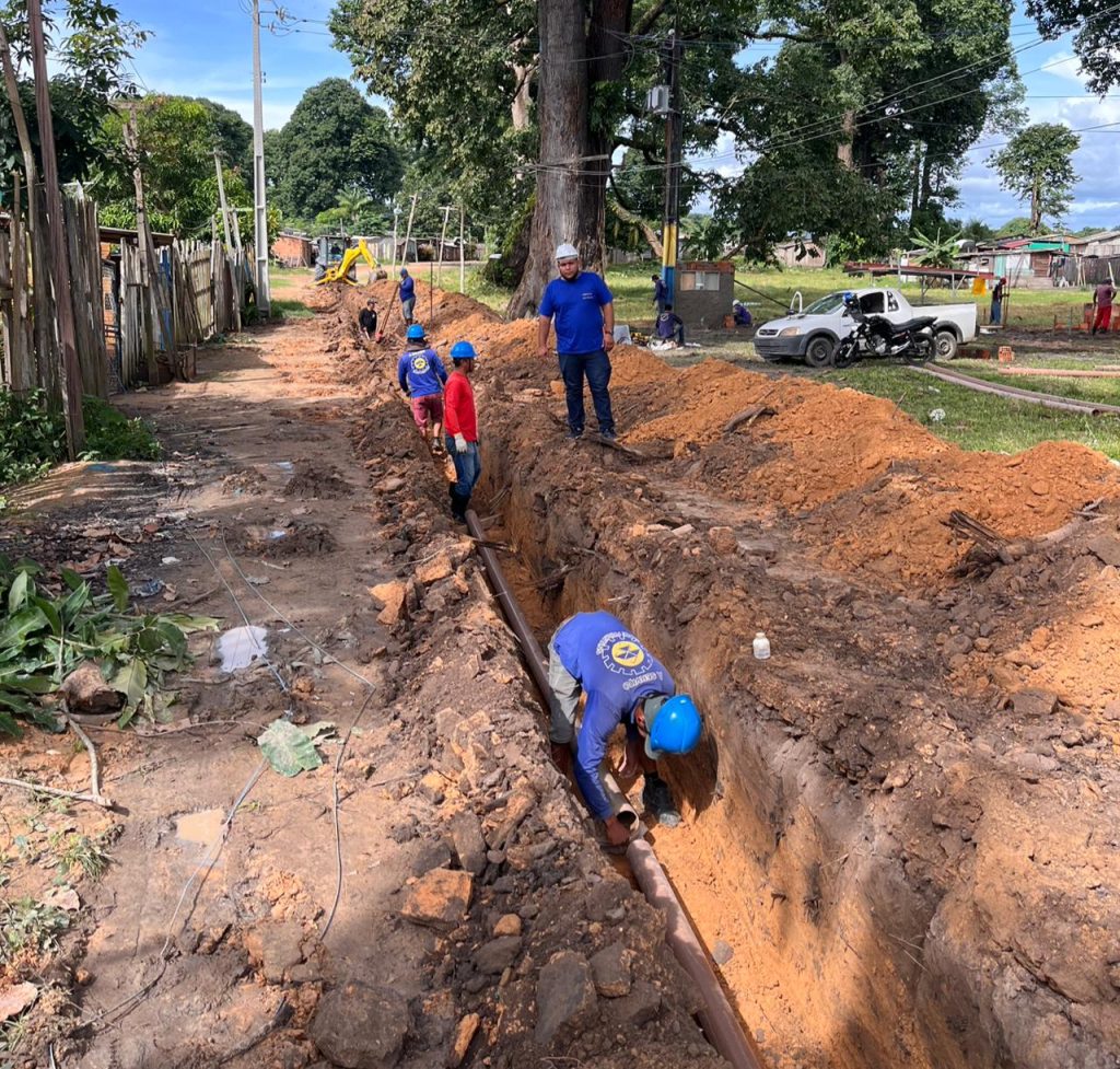 Prefeitura de Parintins avança com mais de 4 Km de extensão de rede para abastecimento de água
