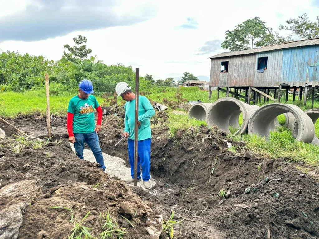 Prefeitura de Parintins inicia obras de drenagem na Rua Nova, no bairro São Francisco