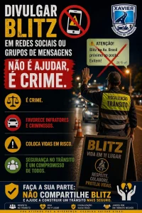 Avisar Sobre Blitz Nas Redes Sociais é Crime
