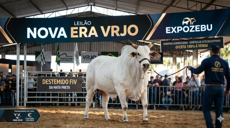 Parintins Agropecuária Oferta Touro De Alta Genética No Leilão Nova Era Vrjo Durante A Expozebu