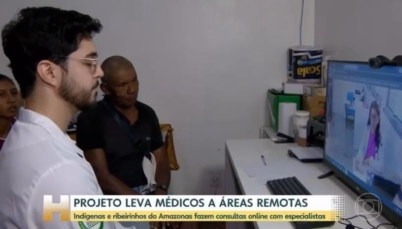 Modelo de Telessaúde de Parintins ganha destaque nacional na Rede Globo