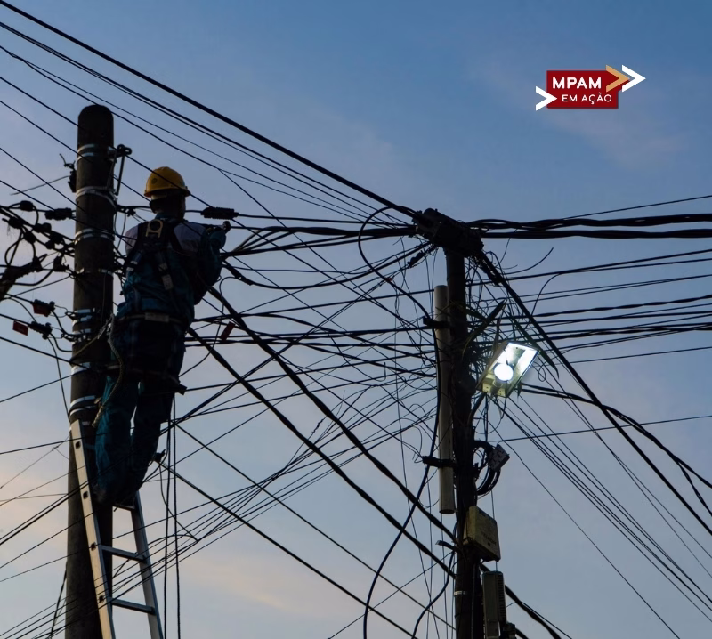MP questiona Âmbar Energia sobre regularidade no processo de substituição da fiação pública em Manaus MP questiona Âmbar Energia sobre regularidade no processo de substituição da fiação pública em Manaus