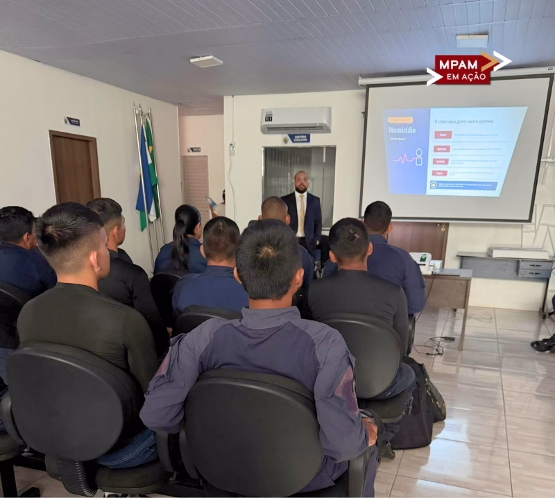 Guardas municipais de Maraã recebem capacitação jurídica promovida pelo MPAM Guardas municipais de Maraã recebem capacitação jurídica promovida pelo MPAM