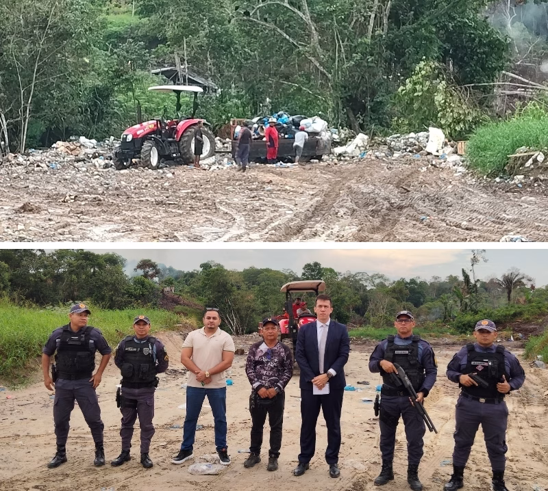 MP acompanha medidas municipais de limpeza urbana e combate ao descarte inadequado de lixo em Japurá 1 150926 japura20 20peticao20descarte20de20lixo divulgacao mpam 3