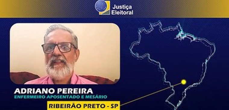 a je mora ao lado conheca adriano pereira o mesario de todas as eleicoes 1