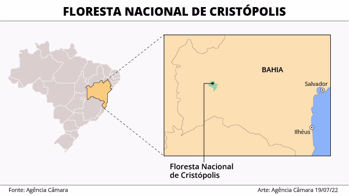 Lei anula criação da Floresta Nacional de Cristópolis, na Bahia