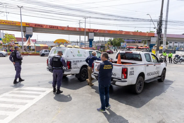 Fiscalização preventiva com ação integrada do TRE-AM identifica propaganda irregular em Manaus