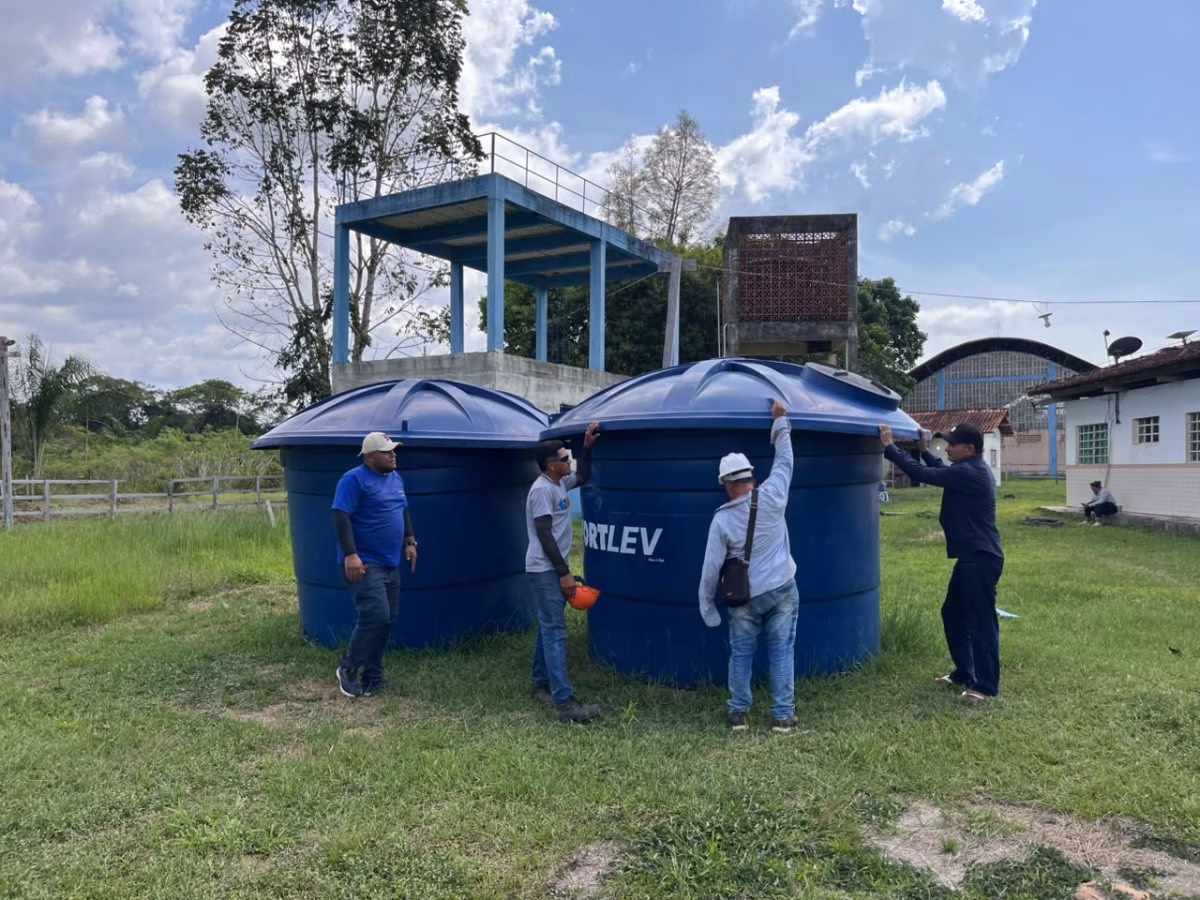 Para garantir água de qualidade na estiagem, Prefeitura de Parintins promove vistoria e manutenções nas bases do SAAE Para garantir água de qualidade na estiagem, Prefeitura de Parintins promove vistoria e manutenções nas bases do SAAE