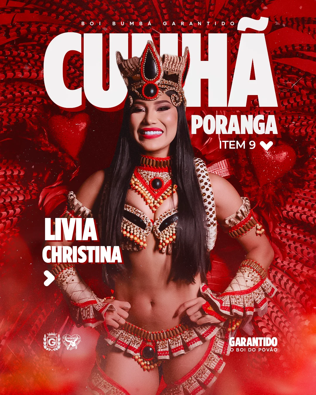 Da baixa da xanda para o mundo: lívia christina é a nova cunhã-poranga do boi-bumbá garantido Da baixa da xanda para o mundo: lívia christina é a nova cunhã-poranga do boi-bumbá garantido