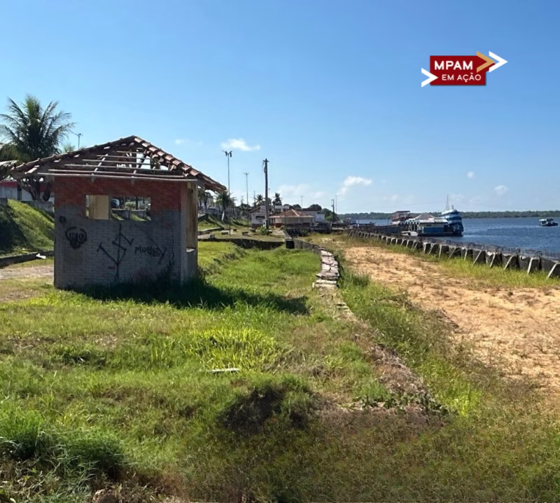 MP investiga suposto abandono de obra de recuperação da orla de São Sebastião do Uatumã