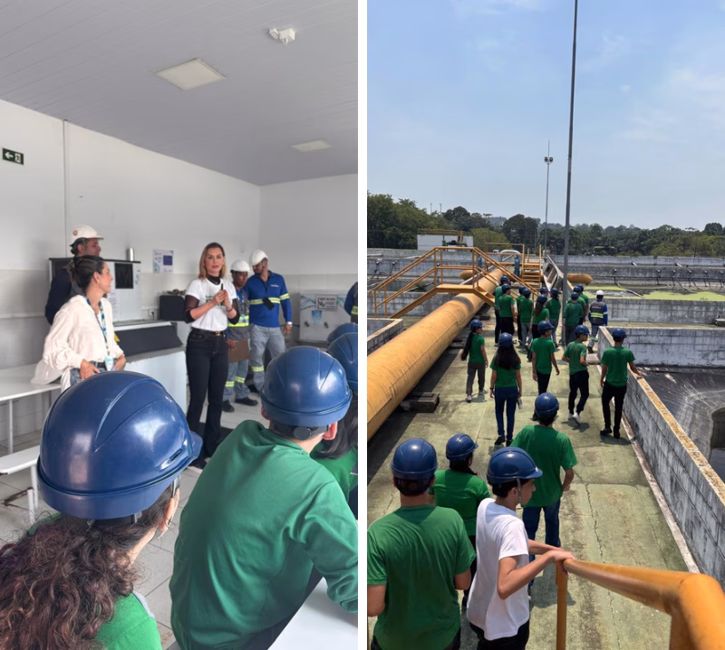 Alunos de escola do São Jorge visitam estação de tratamento de esgoto pelo projeto Sementes do Futuro, do MPAM 1 081026 sementes20do20futuro20 20ete20timbiras tayanne20sanches mpam 2