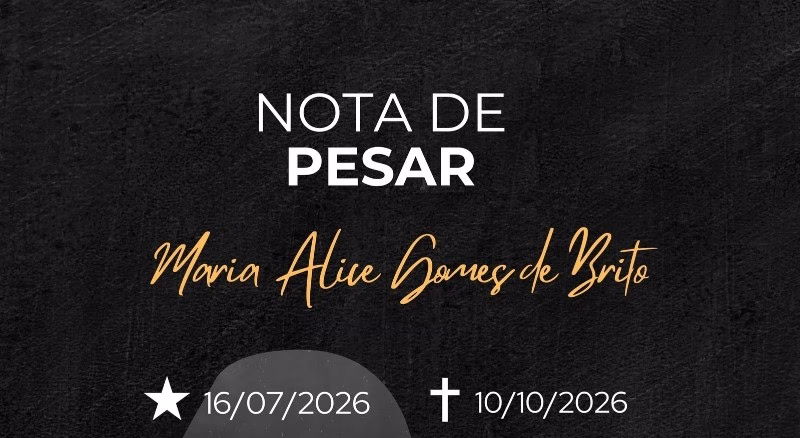 NOTA DE PESAR - Maria Alice Gomes de Brito 1 101026 np mariaalicegomesdebrito ascom