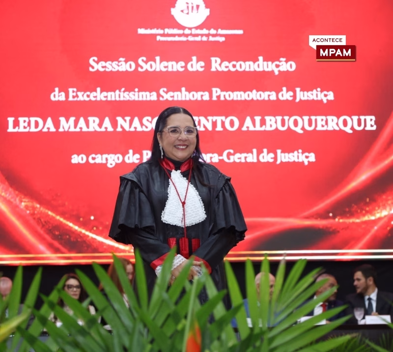 Leda Mara toma posse como PGJ e comandará Ministério Público do Amazonas até 2028 Leda Mara toma posse como PGJ e comandará Ministério Público do Amazonas até 2028
