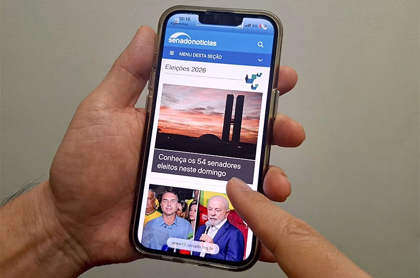 Agência Senado teve recorde de 3,6 milhões de acessos no domingo Agência Senado teve recorde de 3,6 milhões de acessos no domingo