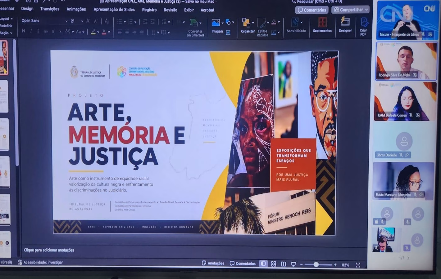 Iniciativa do TJAM, projeto “Arte, Memória e Justiça” é apresentado durante o evento “Disseminando Boas Práticas do Poder Judiciário” promovido pelo CNJ Iniciativa do TJAM, projeto “Arte, Memória e Justiça” é apresentado durante o evento “Disseminando Boas Práticas do Poder Judiciário” promovido pelo CNJ