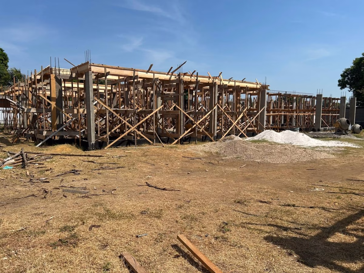 Construção da Creche Municipal avança e alcança 20% de execução Construção da Creche Municipal avança e alcança 20% de execução