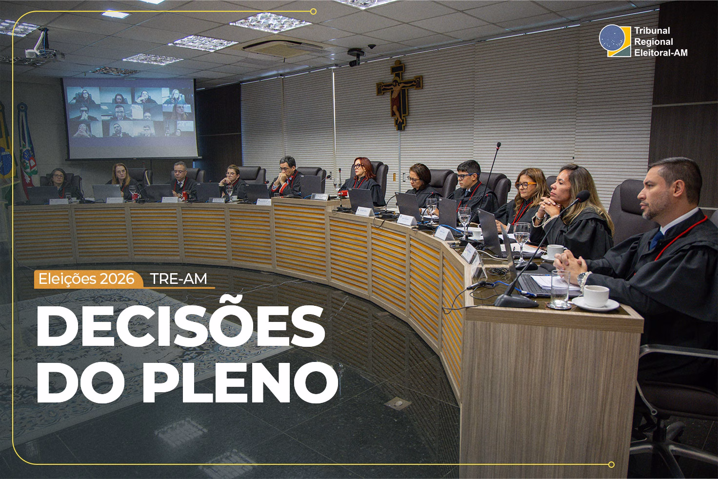 Corte do TRE-AM proclama Nélia Caminha Jorge e José Hamilton Saraiva para a Presidência e Vice-Presidência no biênio 2027-2028