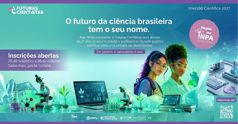 Inpa participa do Futuras Cientistas com imersão científica para meninas do ensino médio investigarem sementes e insetos que mantêm a Amazônia viva
