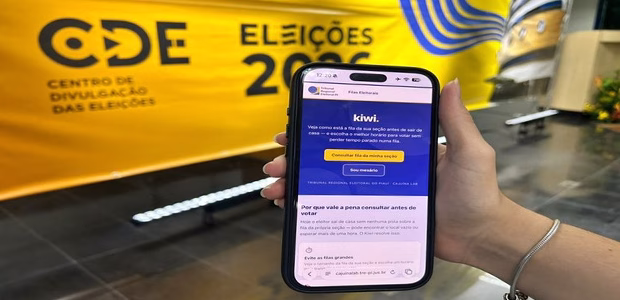 Justiça Eleitoral pelo Brasil: no Piauí, eleitores podem acompanhar filas das seções de votação pelo celular
