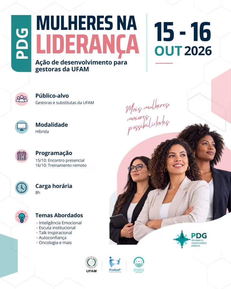 PDG realiza ação “Mulheres na Liderança” para gestoras da Ufam