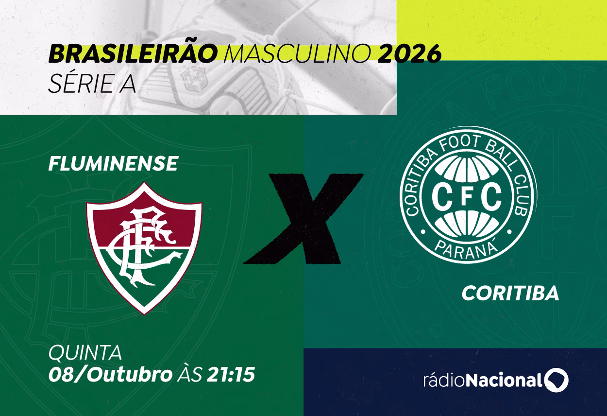 Rádio Nacional transmite Fluminense x Coritiba pelo Brasileirão nesta quinta (8)