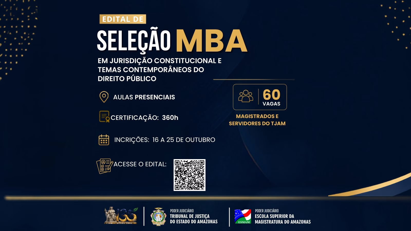 Esmam lança MBA em Jurisdição Constitucional para magistrados e servidores do TJAM