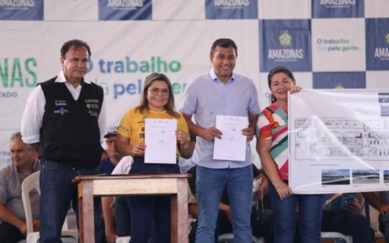 Wilson Lima assina plano de trabalho para reforma e ampliação do Hospital de Nhamundá