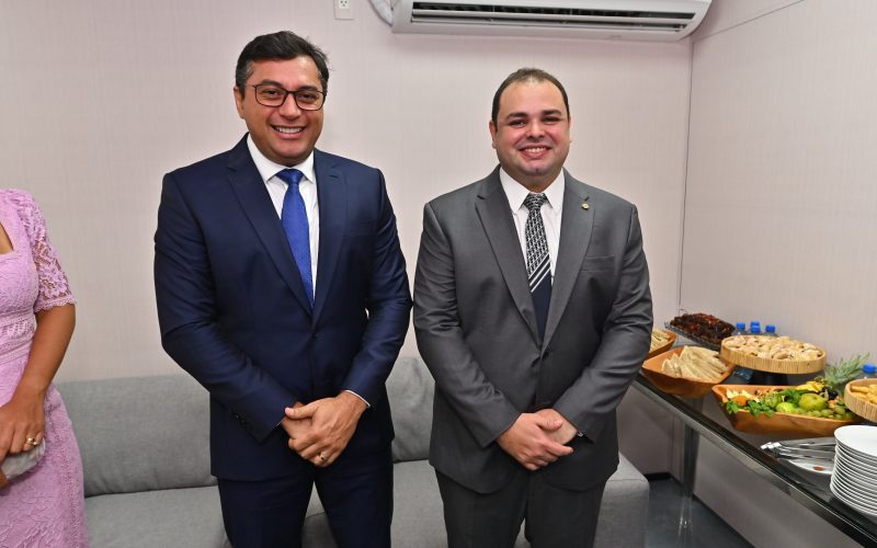governador Wilson Lima e o presidente da ALEAM Roberto Cidade