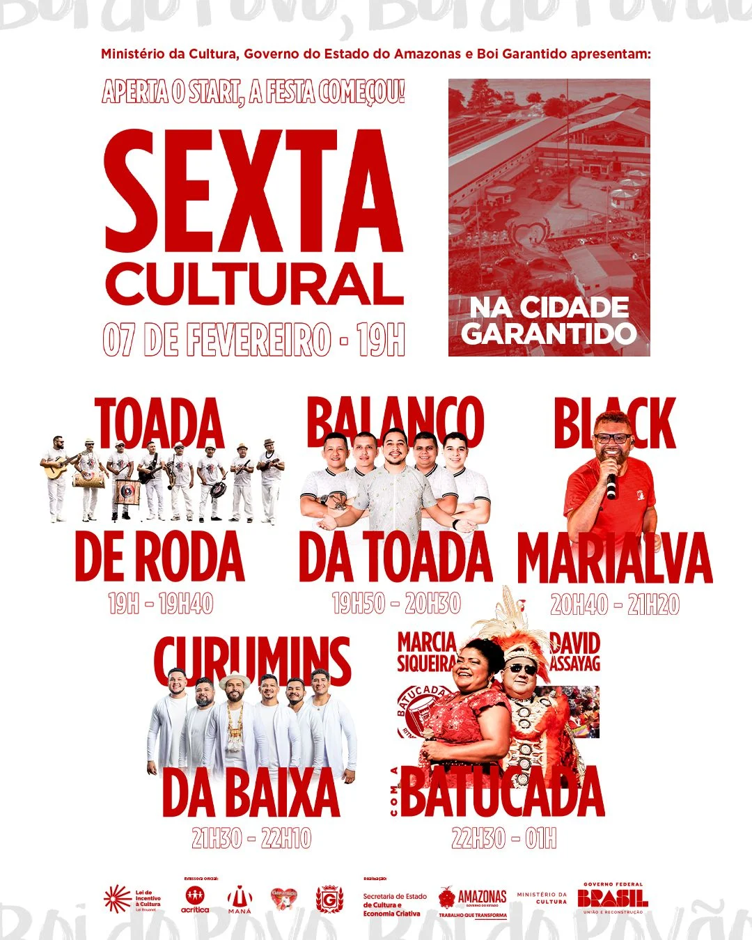 Boi Garantido abre temporada de 2025 com a 1ª Sexta Cultural em Parintins