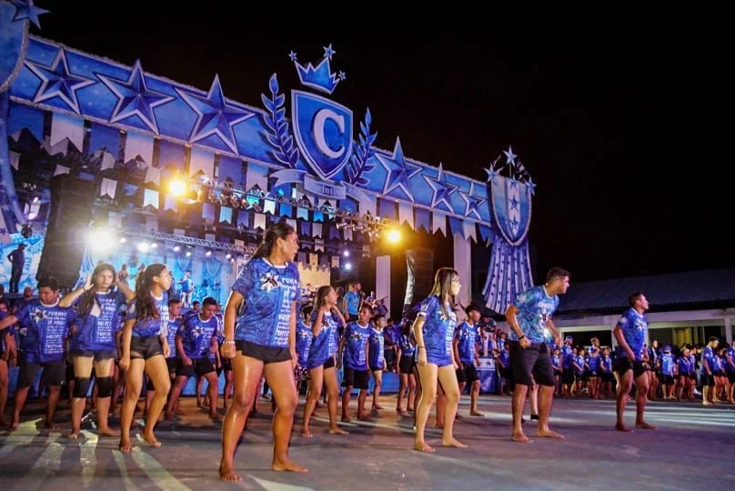 Caprichoso emociona e transmite sentimento de vitória no primeiro ensaio técnico de arena