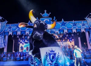 ensaio técnico de arena do Boi Caprichoso