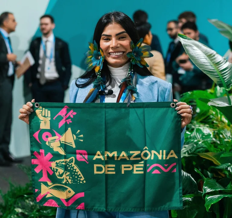 Cunhã Poranga Do Caprichoso, Marciele Albuquerque, Eleva Voz Indígena Da Amazônia Na Cop 29, No Azerbaijão
