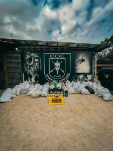 Em ação conjunta no rio Solimões, Polícia Militar do Amazonas e Polícia Federal apreendem cerca de 1,4 tonelada de drogas e fuzis