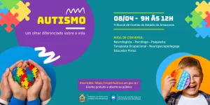 Escola de Contas promove debate sobre o autismo no dia 08 de abril