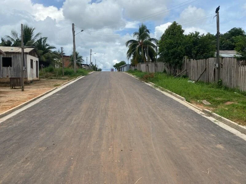 Governo Do Amazonas Avança Com A Pavimentação De Ruas Do Sistema Viário De São Sebastião Do Uatumã