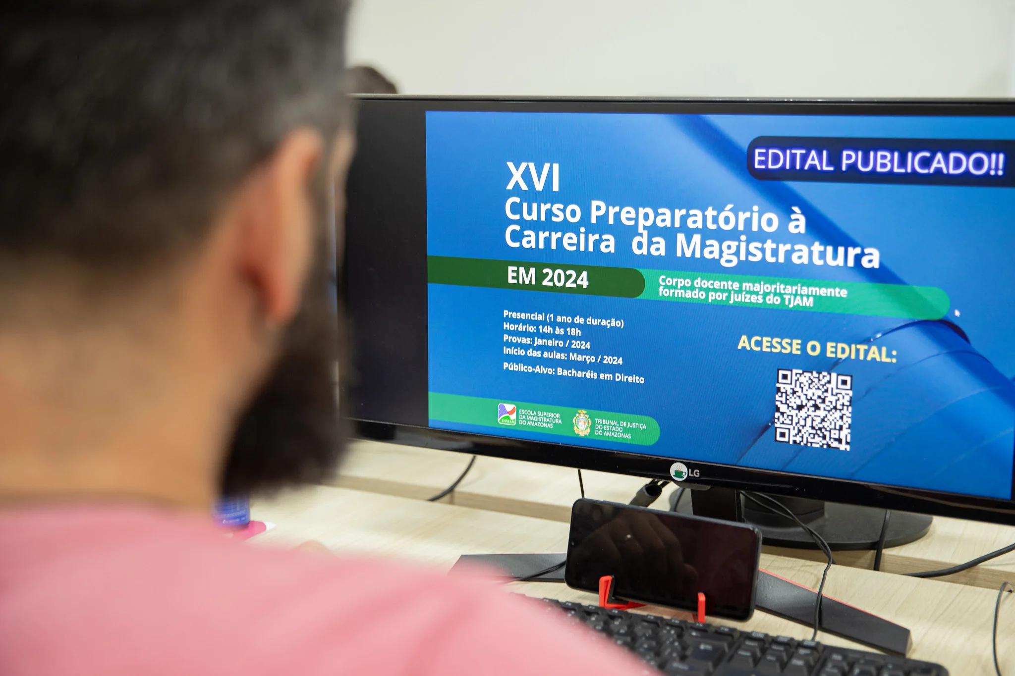 Lançado pela Esmam e voltado para bacharéis em Direito com baixa renda, curso preparatório à carreira da magistratura está com inscrições abertas