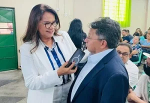 Vereadora Márcia Baranda (mdb) E O Deputado Estaudal Sinésio Campos (pt)