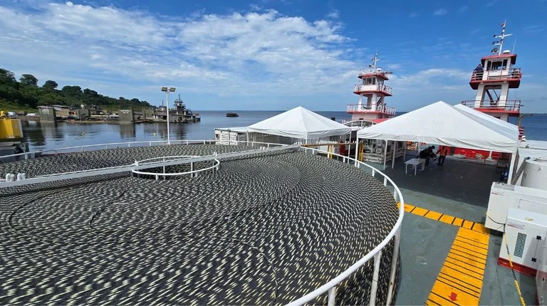 Ministério das Comunicações inicia obras de infovia sob as águas do rio Solimões para levar internet à região amazônica 18 Ministério das Comunicações inicia obras de infovia sob as águas do rio Solimões para levar internet à região amazônica