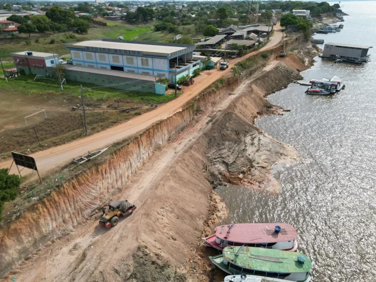 Muro de Arrimo está em 15% de construção e MDR faz avaliação positiva do andamento da obra