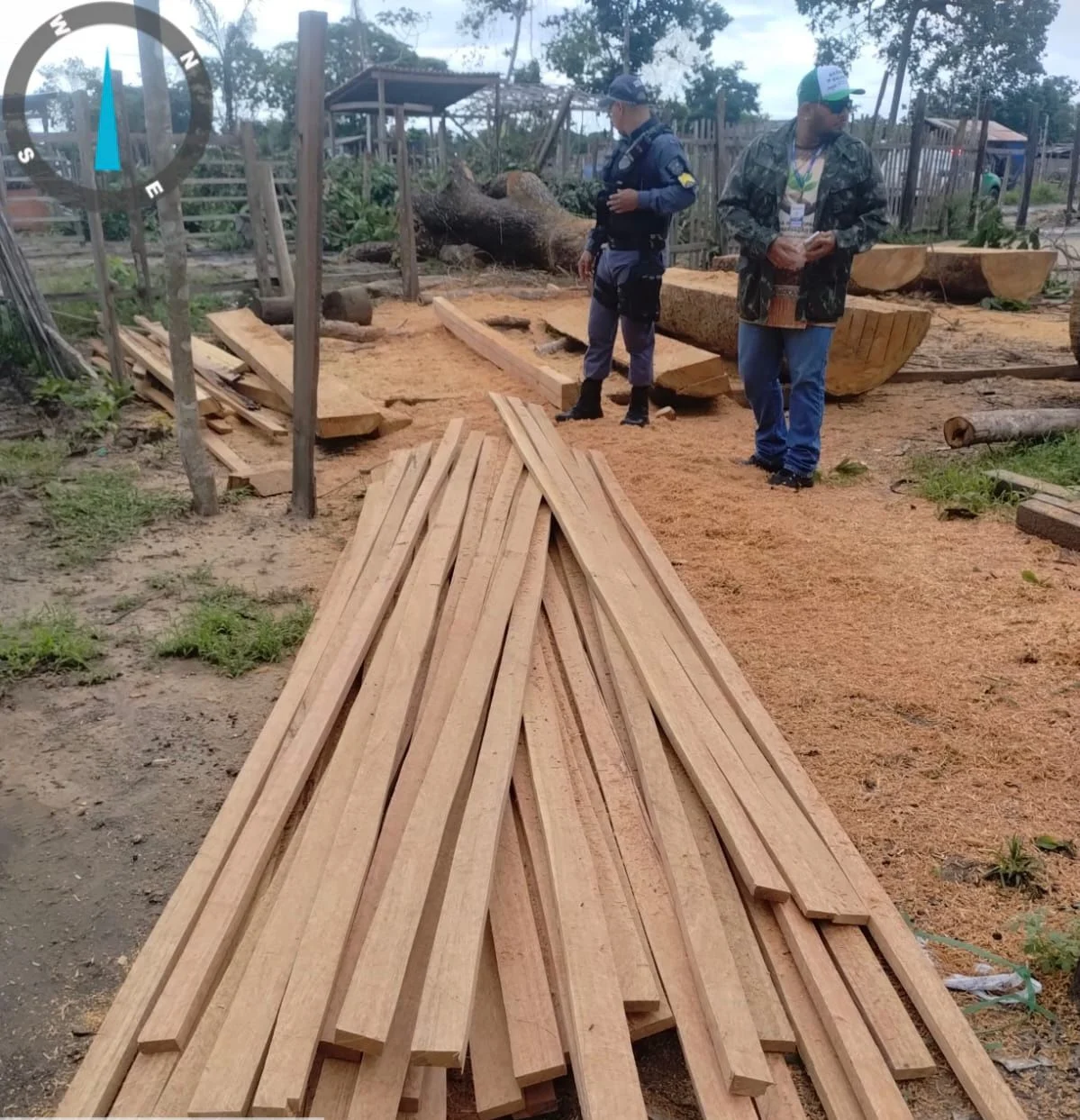 Operação Da Sedema E Polícias Militar E Civil Apreende Madeira No Teixeirão